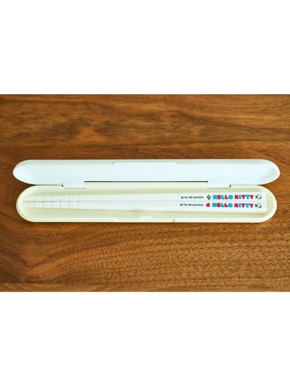 Vintage 1990s Sanrio HELLO KITTY and Mimmy Chopsticks and Case